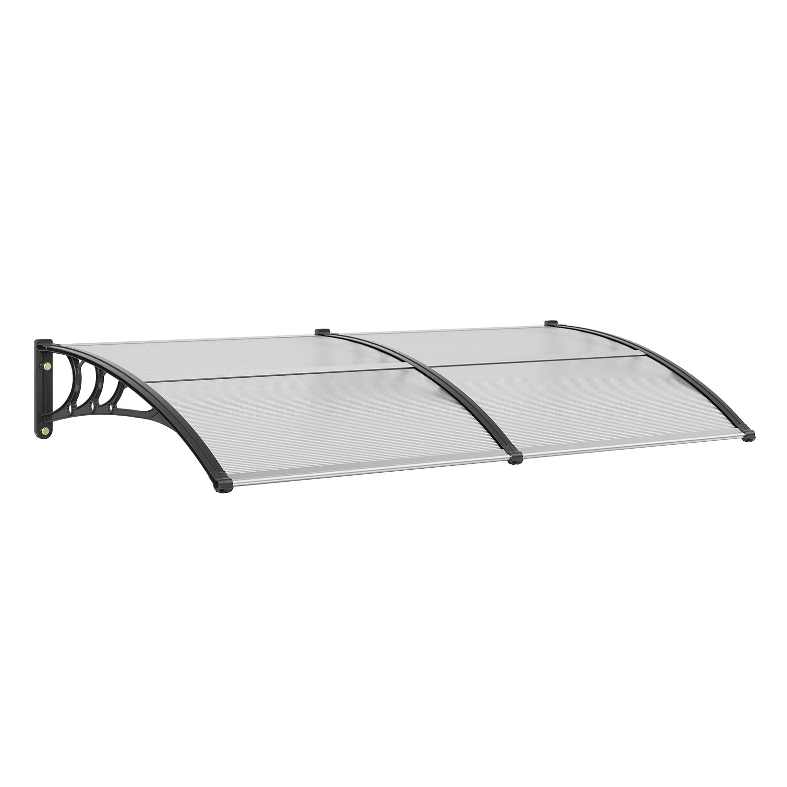 VEVOR Window Door Awning Canopy 40 inch x 80 inch, UPF 50+ Polycarbonate Entry Door Outdoor Window Awning Exterior, Front Door Overhang Awning for Sun